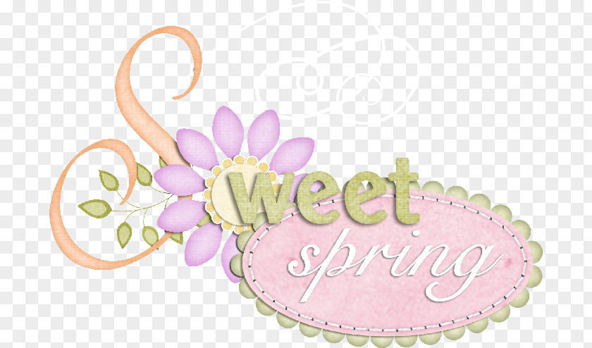 Sweet Spring Day Illustration Image Clip Art Design Text PNG