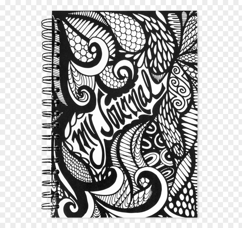White Notebook Cover Design Drawing Doodle Book Covers PNG