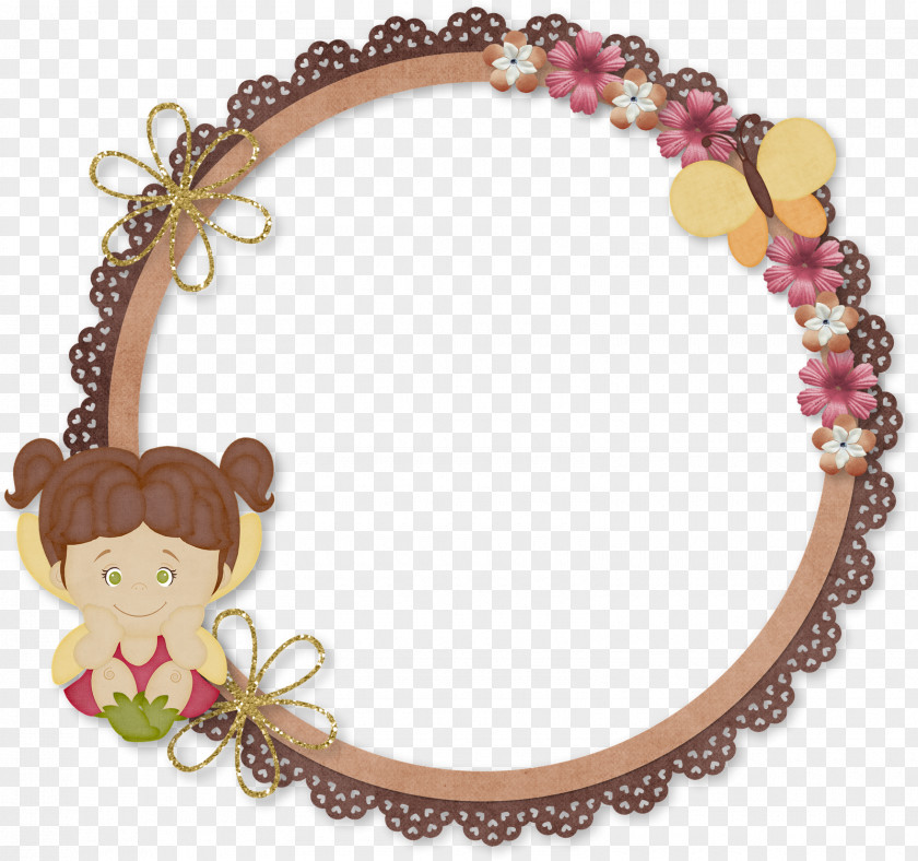 Floral Frame Bracelet Jewellery Sticker APICS Brand PNG