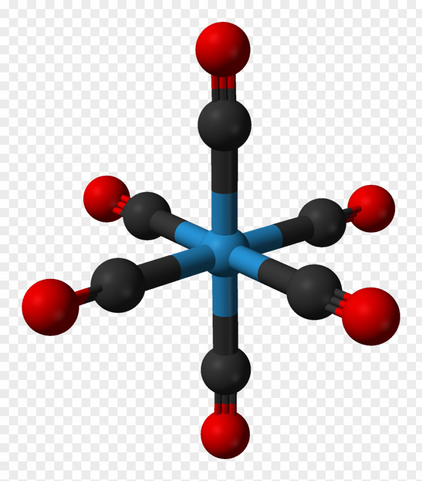 Tungsten Hexacarbonyl Molecule Molecular Symmetry Inorganic Chemistry PNG hexacarbonyl symmetry chemistry, tungsten clipart PNG