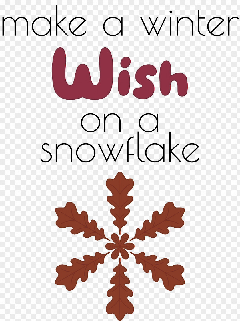 Winter Wish Snowflake PNG