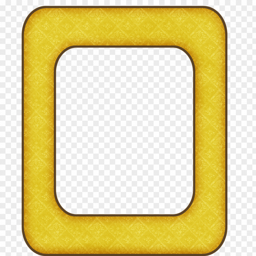 Yellow Frame Road Picture Frames Digital Scrapbooking Paper PNG