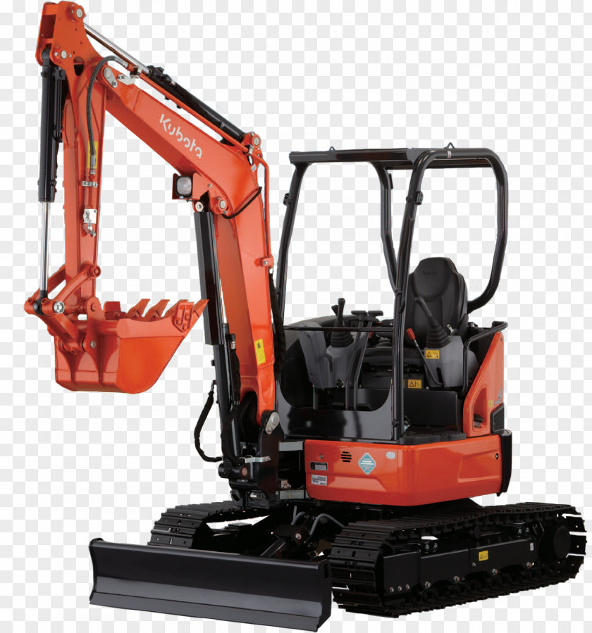 Digging Machine Compact Excavator Kubota Corporation Backhoe Loader PNG