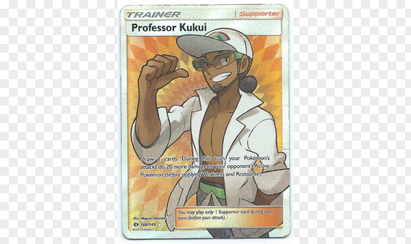 Pokemon Pokémon Sun And Moon Ultra Trading Card Game Art Professor Kukui PNG