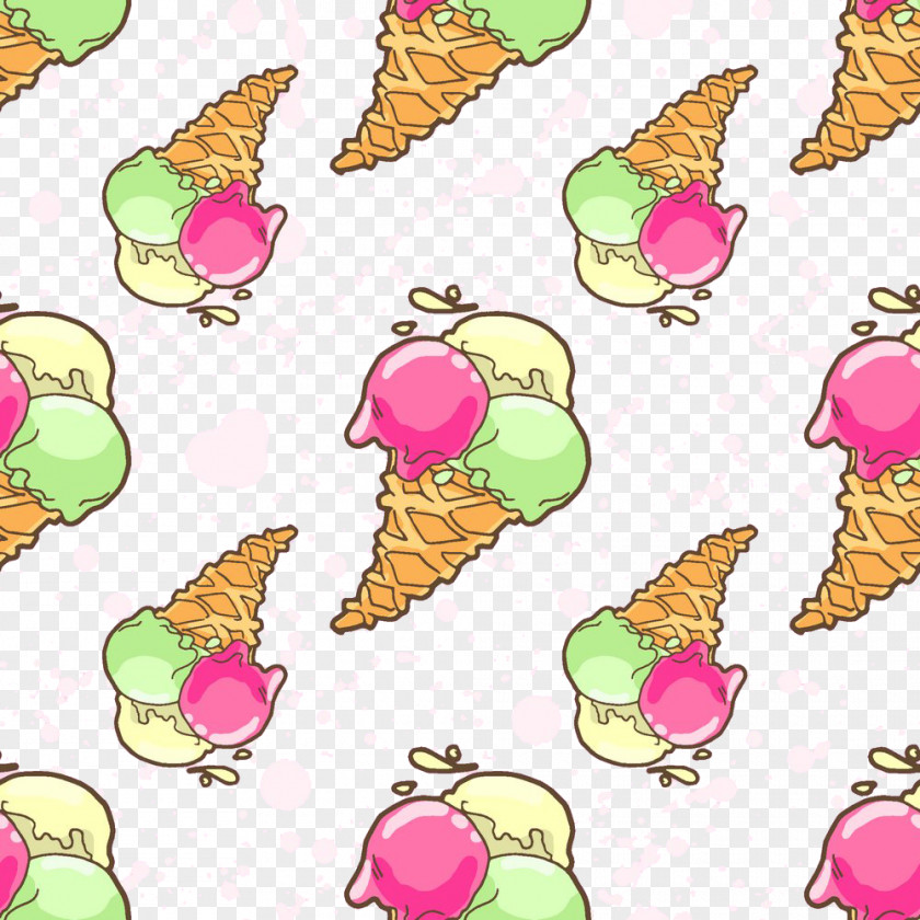 Comics Ice Cream Cone Dessert PNG