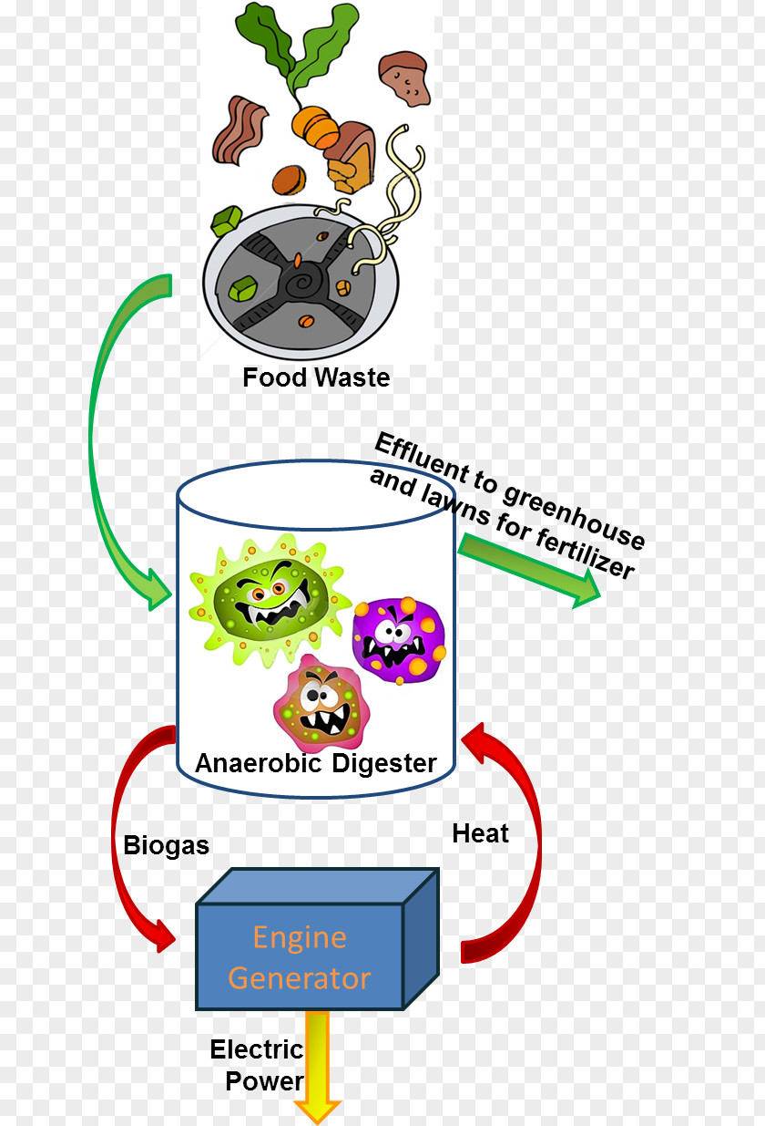 Energy Waste-to-energy Food Waste Management Anaerobic Digestion PNG