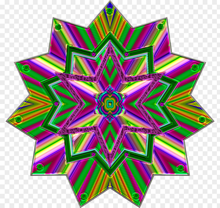 Fractal Art Kaleidoscope Gift Cartoon PNG