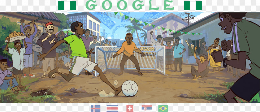 Russia 2018 World Cup Google Doodle Nigeria PNG