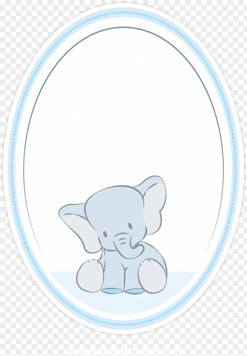 Vector Elephant In The Mirror Euclidean Clip Art PNG