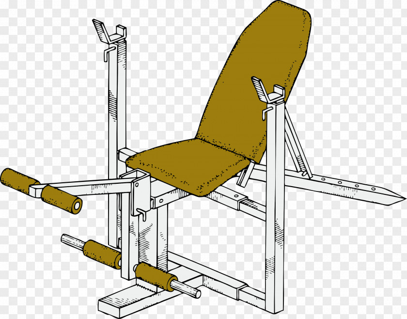 Gear Machinery Bench Press Weight Training Physical Exercise Equipment PNG