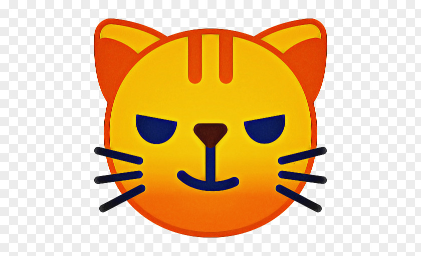Snout Orange Grumpy Cat Emoji PNG