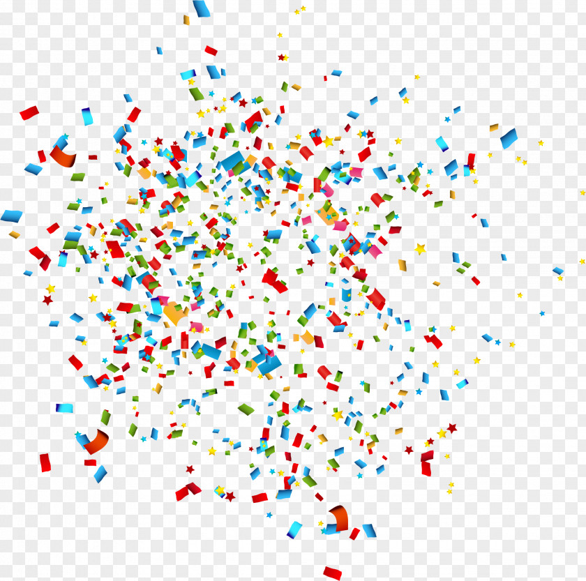 Vector Hand-painted Confetti Paper Clip Art PNG