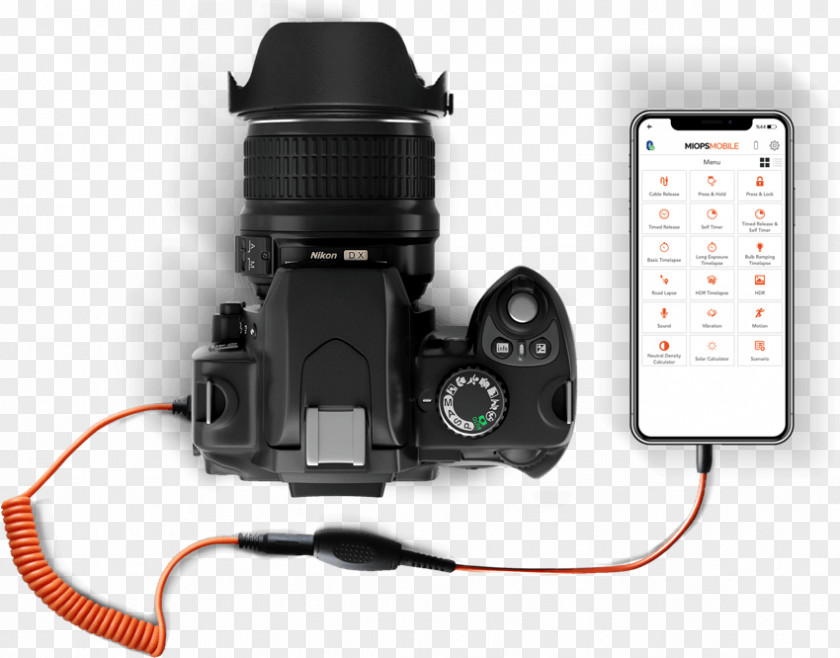 Canon EOS 20D Camera Lens Remote Controls Smartphone Shutter Button PNG
