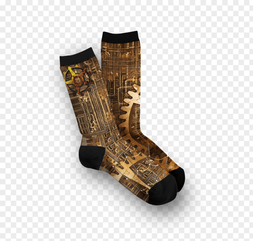 Fresh Pair Of Socks Steampunk Sock Clothing Gear Stocking PNG