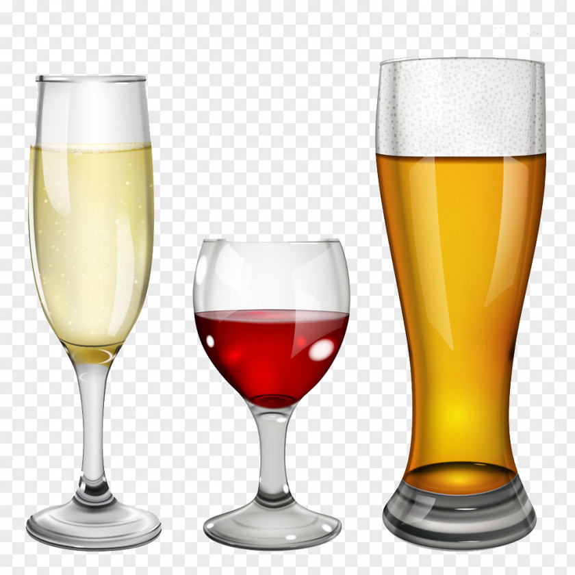 Colored Wine Collection Beer Champagne Alcoholic Drink PNG