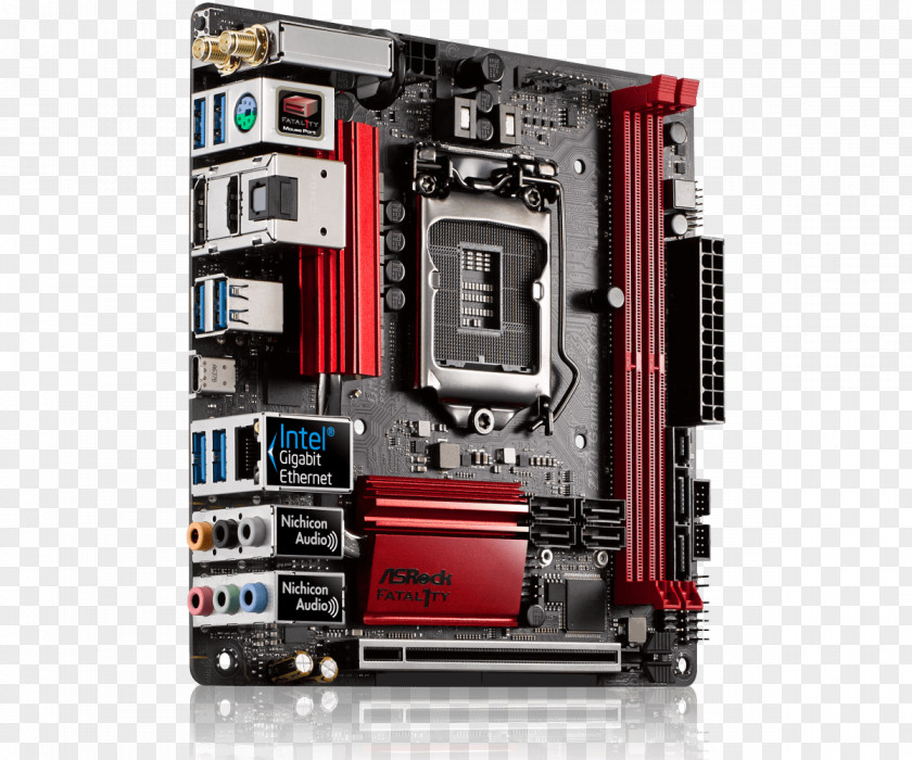 Intel Mini-ITX Motherboard LGA 1151 ASRock Fatal1ty Z270 Gaming PNG