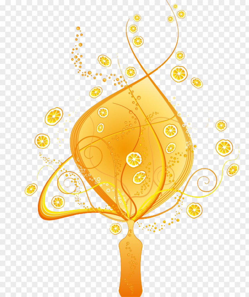 Lemon Pattern Background Material Orange Soft Drink Coconut Water PNG