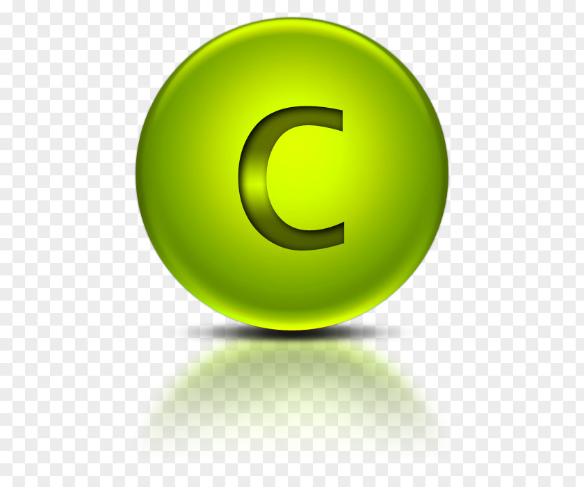 Letter C Green Circle Wallpaper PNG