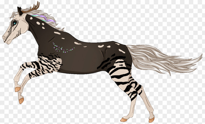 Mustang Mane Stallion Quagga Rein PNG