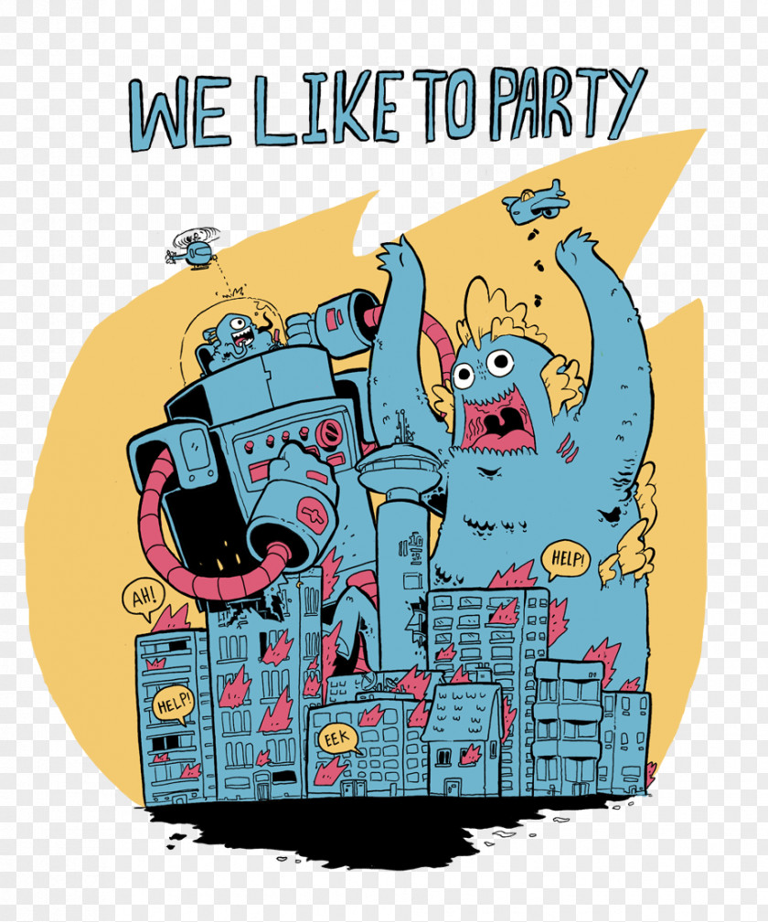 Party Like A Monster Cartoon Network Animated Film Clip Art PNG