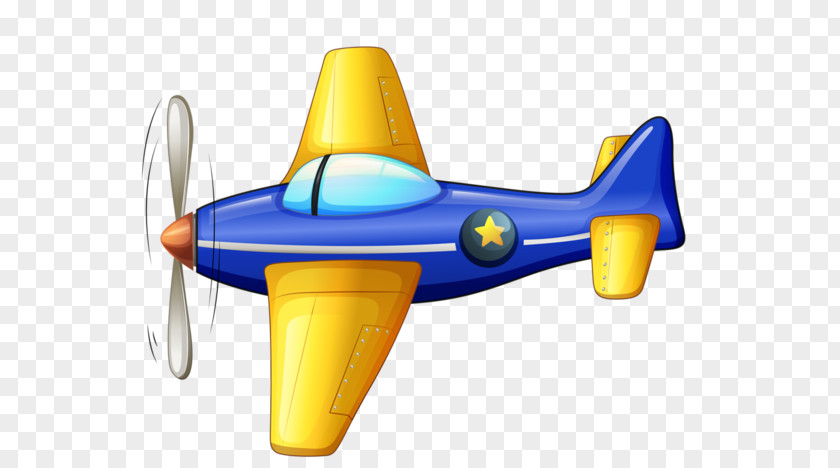 Yellow Airplane Cartoon Fixed-wing Aircraft Helicopter Vector Graphics PNG