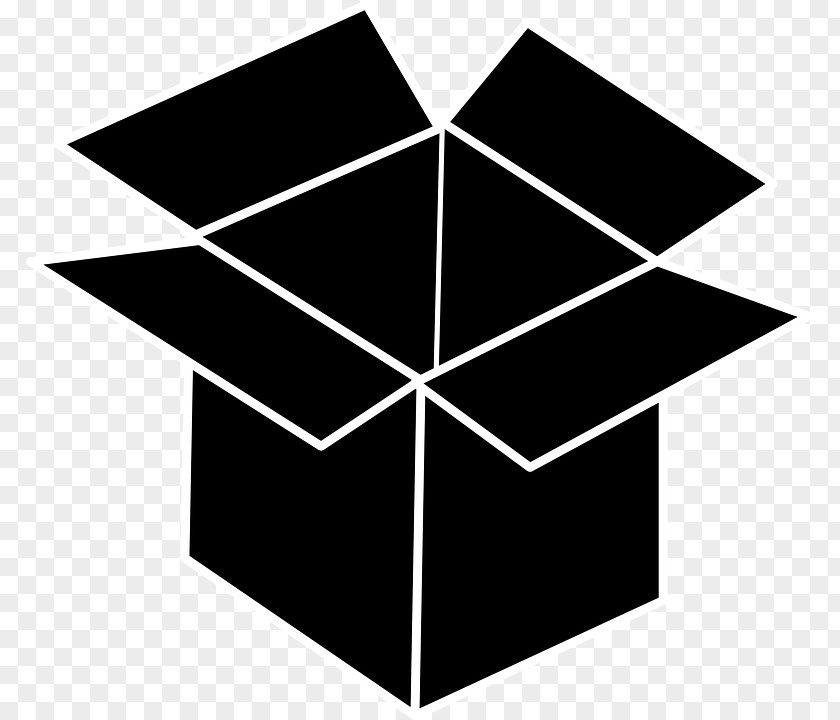 Box Black Cardboard Clip Art PNG