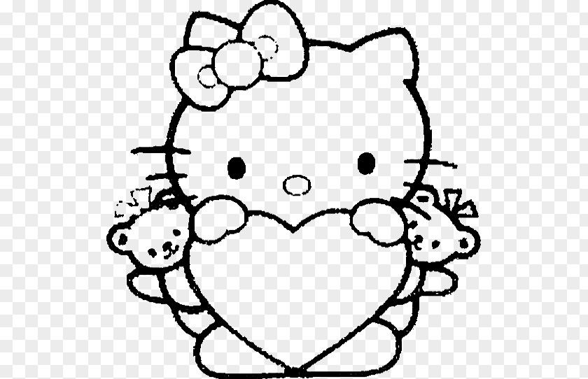 Cat Hello Kitty Coloring Book Image Drawing PNG