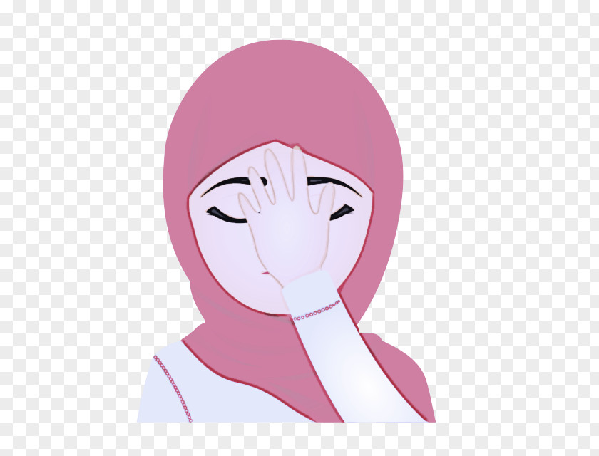 Neck Fictional Character Face Pink Head Nose Cartoon PNG