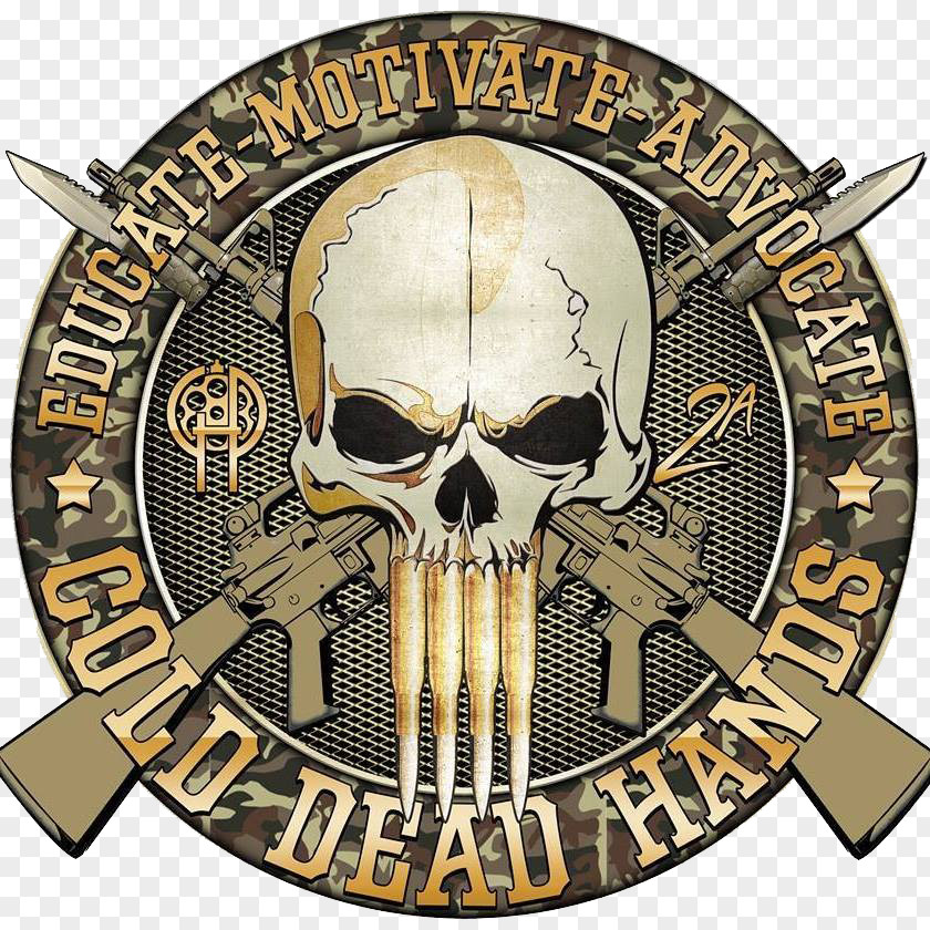 SECOND AMENDMENT Skull Metal United States Army Symbol PNG