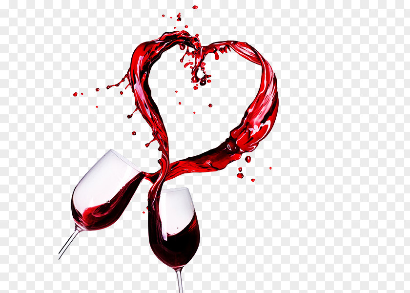 Splash Of Red Wine Tasting Valentines Day Winery Glass PNG