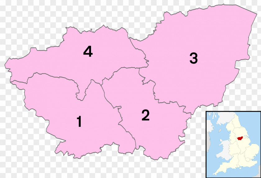 UK Map Sheffield Rotherham Doncaster Barnsley Metropolitan County PNG