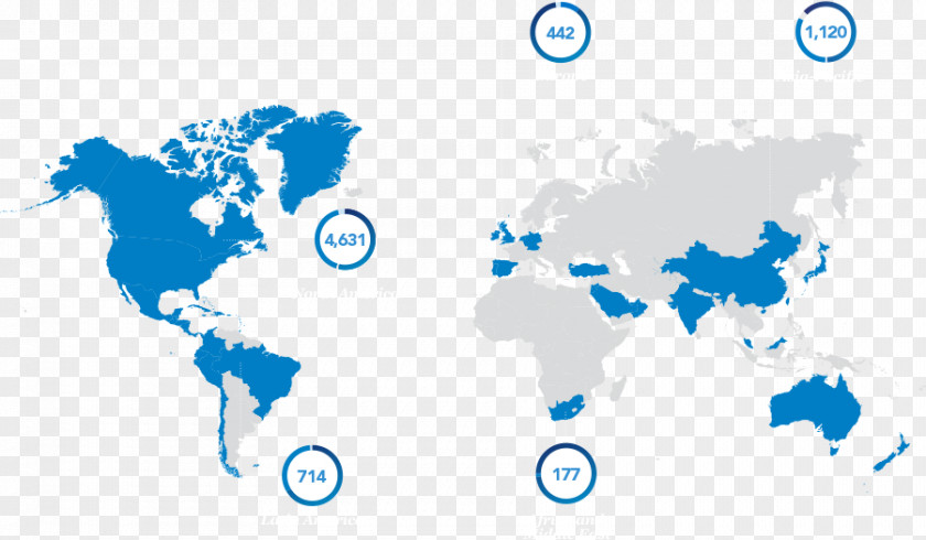 Annual Summary World Map Second Language PNG