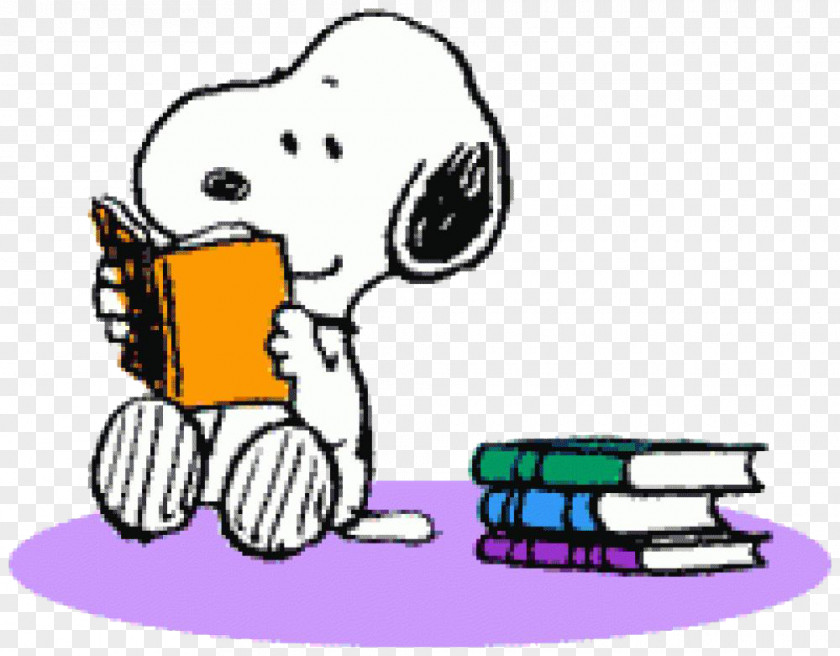Book Snoopy Peanuts Reading Woodstock PNG
