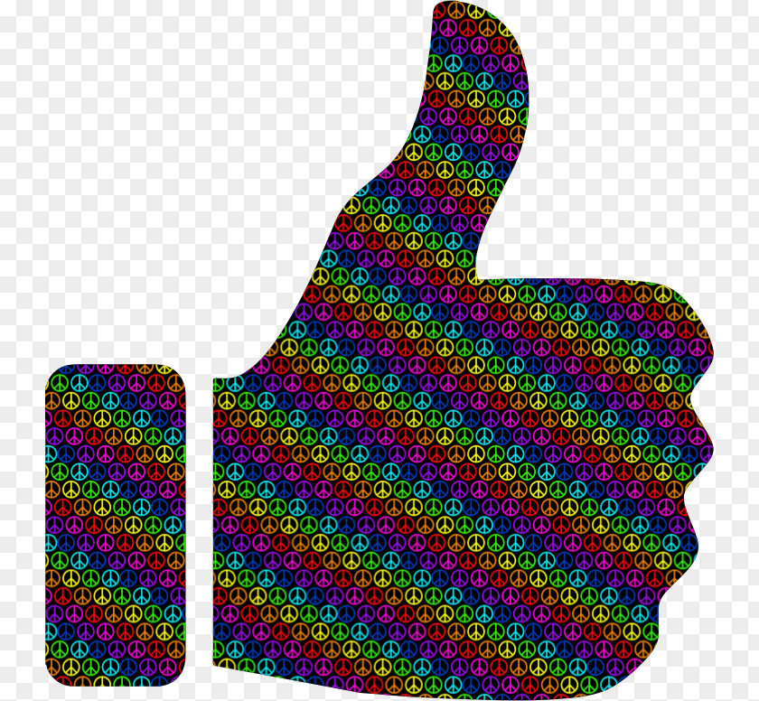 Colorful Pattern Thumb Signal Smiley Emoticon Clip Art PNG