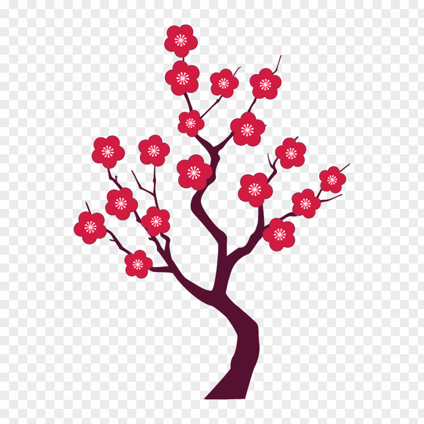 Plum Tree Winter Flower PNG