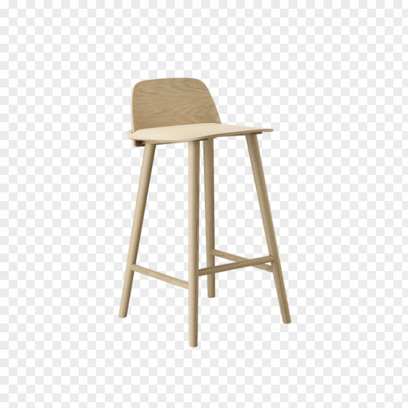 Wooden Small Stool Bar Muuto Chair Seat PNG