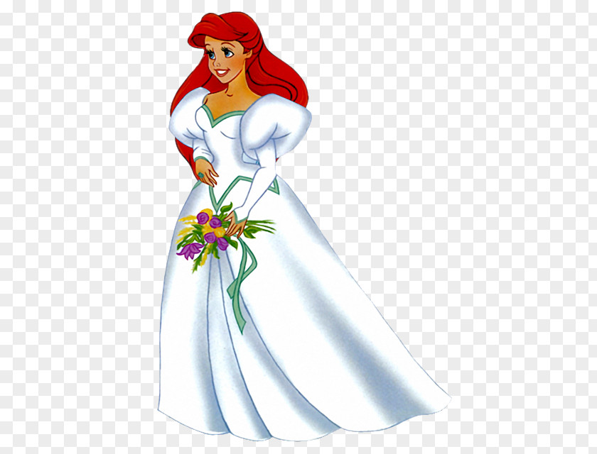 Gp Ariel Wedding Dress The Walt Disney Company PNG