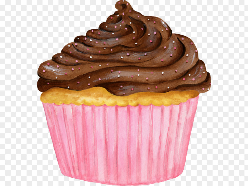 Pink Cupcakes Cupcake Muffin Ganache Chocolate PNG