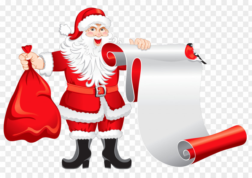 Santa Sleigh Claus Christmas Suit PNG