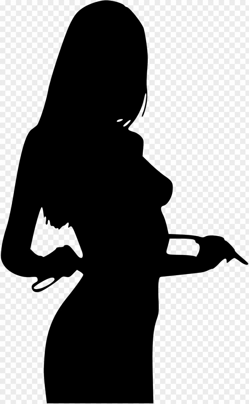 Silhouette Woman Clip Art PNG
