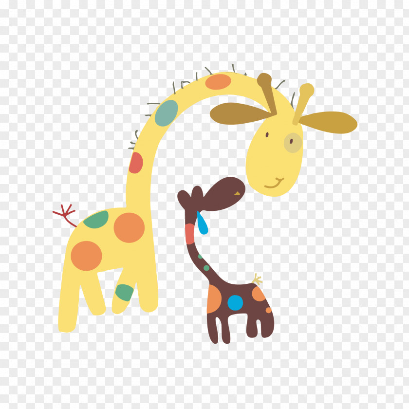 Cute Giraffe Wall Decal Infant Child Sticker Nursery PNG