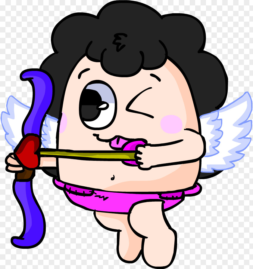 Paintings Of Cupid Facial Expression Smile Finger Thumb Cheek PNG