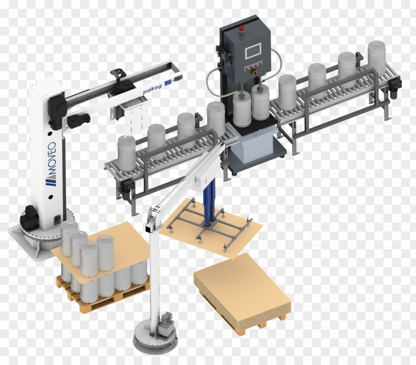 Palletizer Machine Folding Carton Engineering PNG