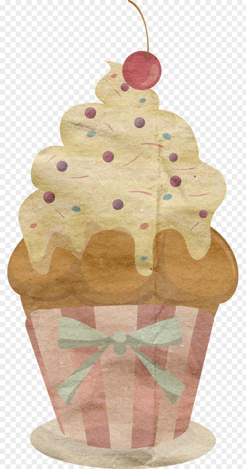 Cupcake Ice Cream Cones Torte Buttercream PNG