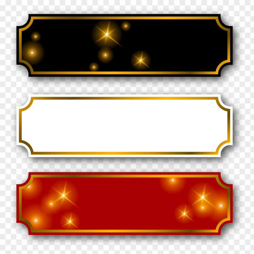 Gold Frame Label Material Icon PNG