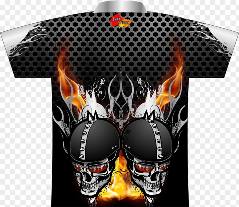 Skull Bikers T-shirt Dye-sublimation Printer Motorcycle Sleeve PNG