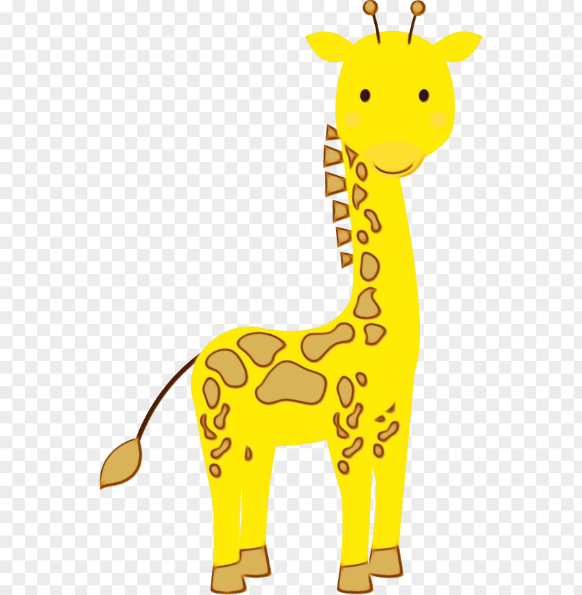 Snout Toy Giraffe Giraffidae Animal Figure Yellow Terrestrial PNG