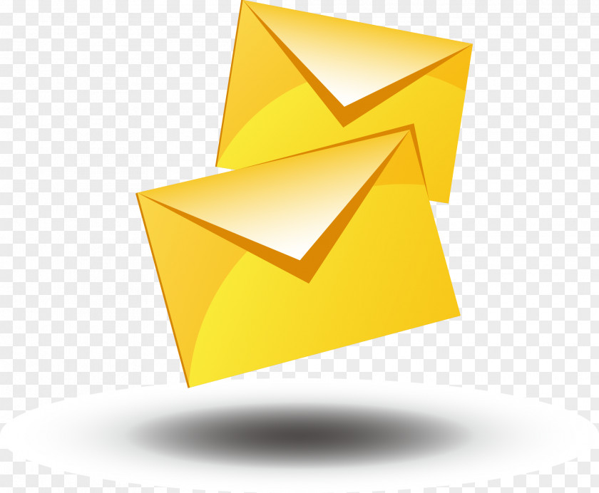 Yellow Envelope Paper Stationery Icon PNG