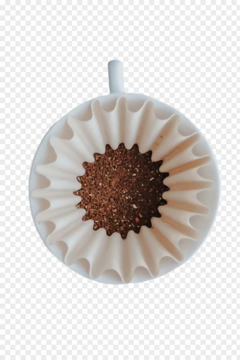 Flower Coffee Filter White Brown Gerbera Beige PNG