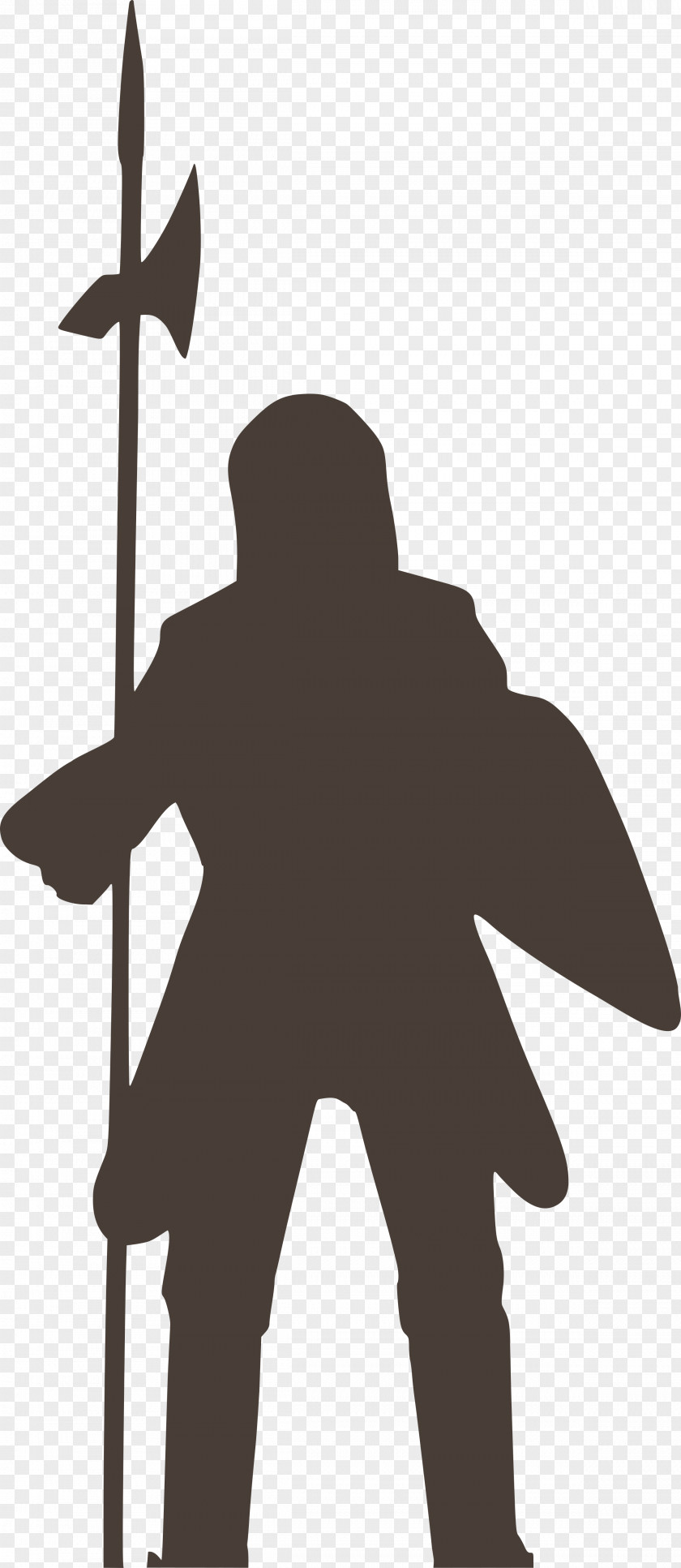 Halberd Silhouette Knight Clip Art PNG